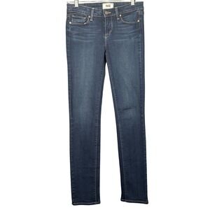 PAIGE Skyline Skinny Jeans Size 26 Dark Blue Stretch Denim